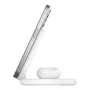 Belkin Wiz028vfwh Cargador Inalámbrico 2 en 1 Magnético Qi2 15W Plegable con MagSafe para iPhone y AirPods - Blanco