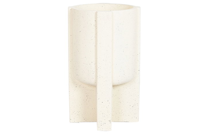 DKD Home Decor Macetero Magnesia Rugoso Crudo 37x37x61 cm DKD Home Decor Macetero Magnesia Rugoso Crudo 37x37x61 cm