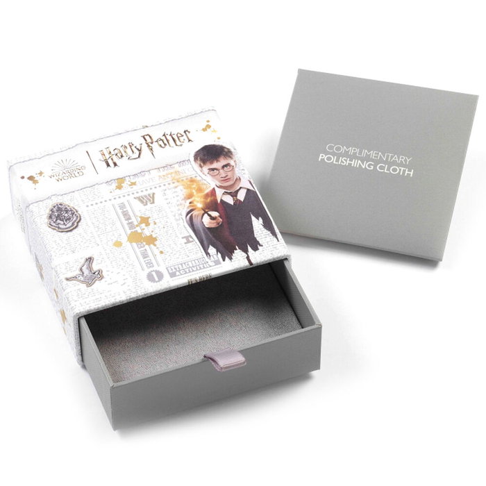 THE CARAT SHOP Colgante Giratiempos Harry Potter Plata Baño Oro