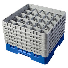 CAMBRO Cesta de lavado 25 comp. Azul