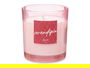 Acorde Vela Vaso 120g Granada Aroma Rosa Vidrio Cera 7 x 8 x 7 cm (Set de 12)
