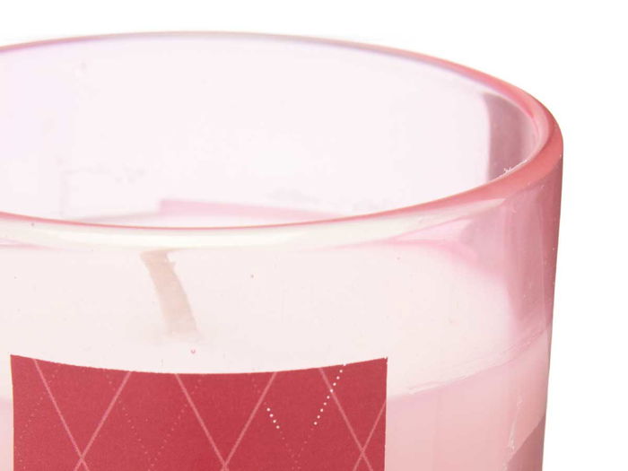 Acorde Vela Vaso 120g Granada Aroma Rosa Vidrio Cera 7 x 8 x 7 cm (Set de 12)