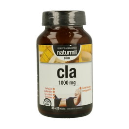 Naturmil CLA SLIM 1000 mg 40+20 cápsulas Complemento alimenticio ácido linoleico