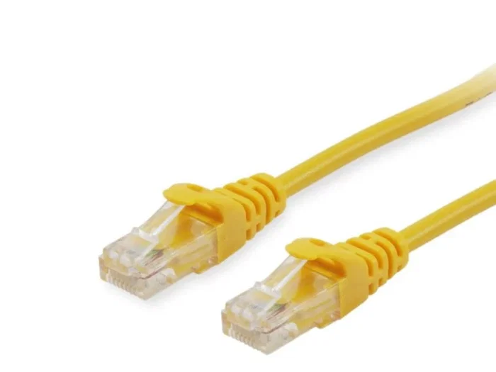 Equip 603061 Cable de Red RJ45, Cat6a U/UTP, 0.5m, Amarillo, LSZH (Libre de Halógenos), 10 Gb/s, PoE+, Plug & Play