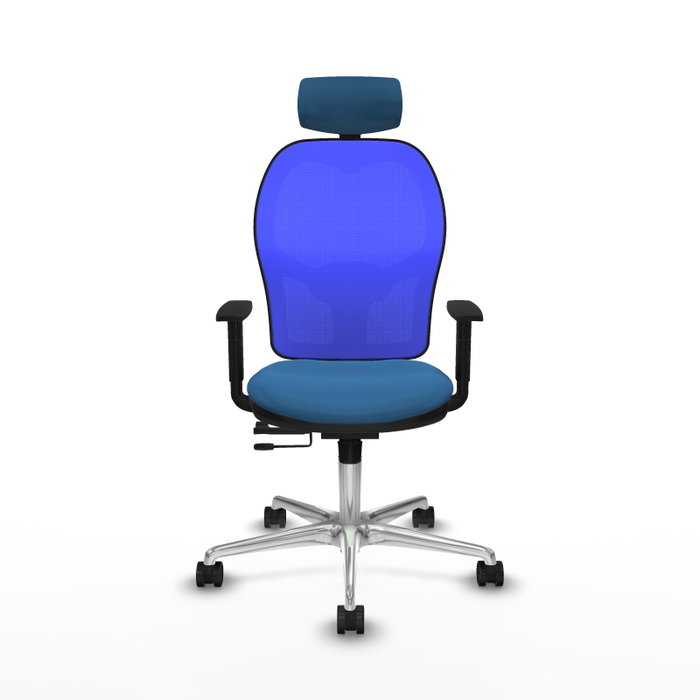 PIQUERAS Y CRESPO Silla de oficina Jorquera Azul con mecanismo Sincro/Traslack