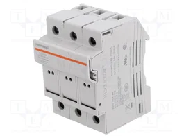 MERSEN Base de fusible de 3 polos para raíl DIN 10x38mm 32A