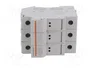 MERSEN Base de fusible de 3 polos para raíl DIN 10x38mm 32A