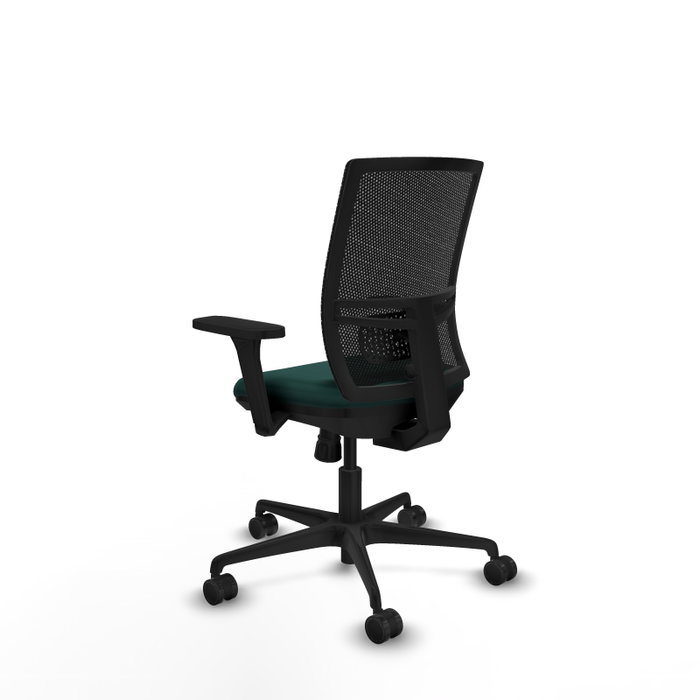 PIQUERAS Y CRESPO Silla de oficina Yunquera Verde botella y Negro