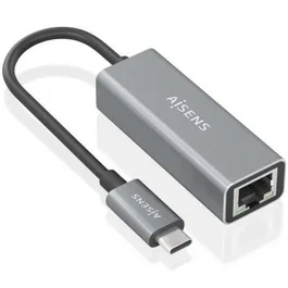 Aisens Adaptador USB 3.0 a RJ45 1000Mbps A109-0898 Gris Ethernet Gigabit Conexión Red