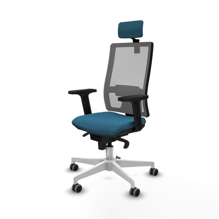 PIQUERAS Y CRESPO Silla de oficina Horna con mecanismo Sincro, Verde petróleo y Gris PIQUERAS Y CRESPO Silla de oficina Horna con mecanismo Sincro, Verde petróleo y Gris