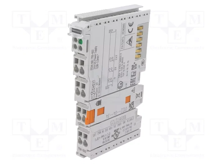 WAGO 750-602 Módulo de alimentación de campobus DC 24 V Gris WAGO 750-602 Módulo de alimentación de campobus DC 24 V Gris