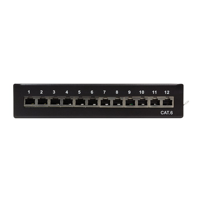 LogiLink Patchpanel Desktop 12 Port Cat6 STP negro