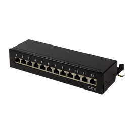 LogiLink Patchpanel Desktop 12 Port Cat6 STP negro