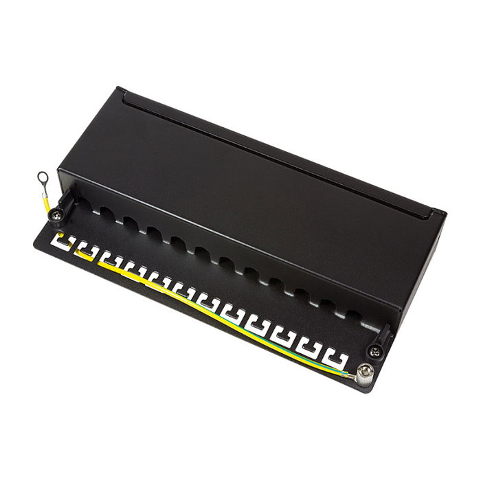LogiLink Patchpanel Desktop 12 Port Cat6 STP negro