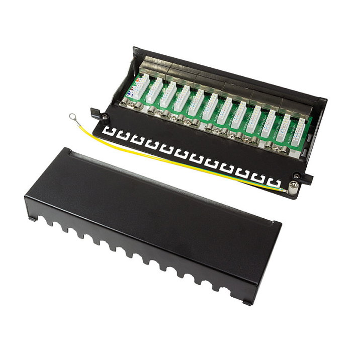 LogiLink Patchpanel Desktop 12 Port Cat6 STP negro
