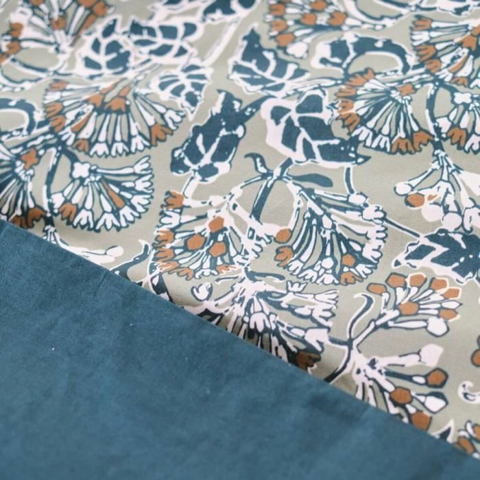 Today Juego de cama Sunshine 116500 para 2 personas 220x240 cm Algodón Estampado Azul