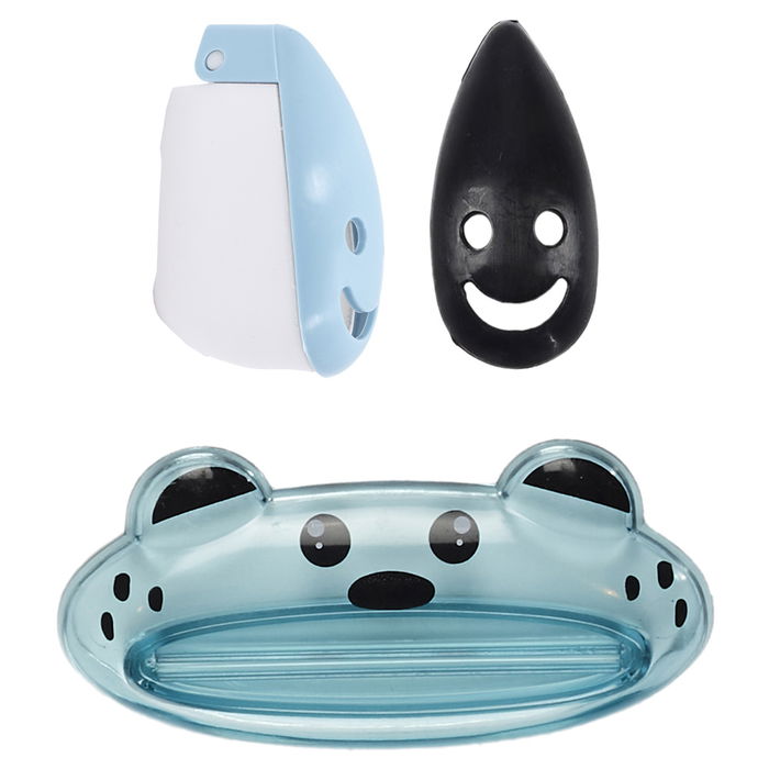 Tom et Zoe Juego De 3 Piezas Pasta Dientes Con Exprimidor Y Capuchones Protectores