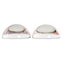 DKD Home Decor Pisapapeles de Cristal Flores Surtido de 2 Unidades