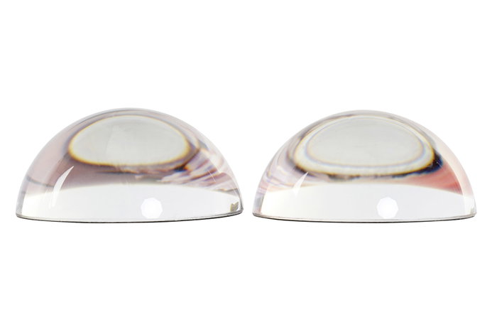 DKD Home Decor Pisapapeles de Cristal Flores Surtido de 2 Unidades