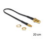 DeLOCK 88484 Cable coaxial SMA hembra a TS-9, 0,2 m