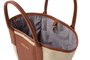 Vince Camuto Amalfi - Bolso de mano marrón de cuero de polivinilo para mujer, elegante y funcional