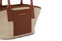 Vince Camuto Amalfi - Bolso de mano marrón de cuero de polivinilo para mujer, elegante y funcional