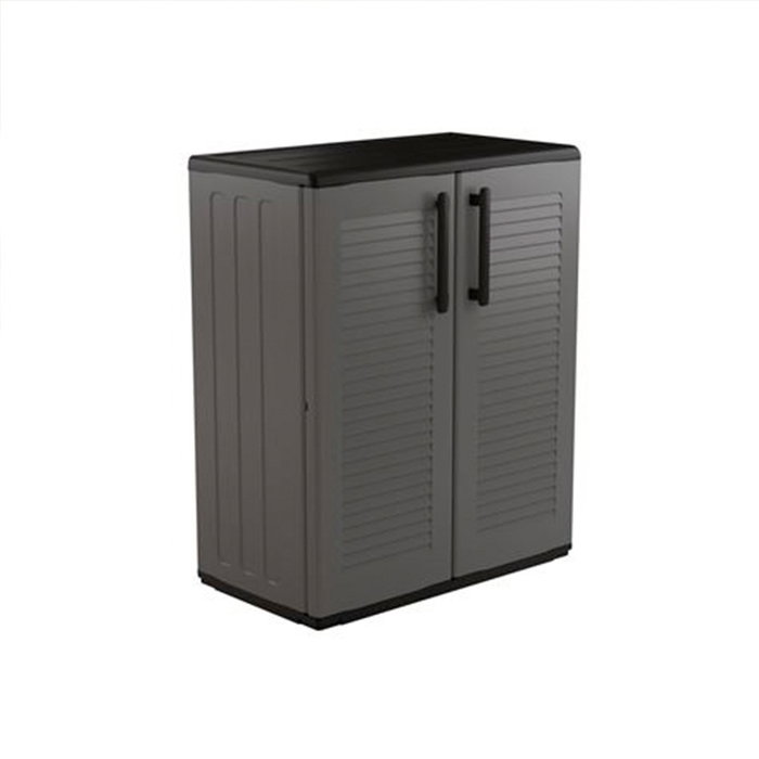 Art Plast Armario Bajo de Polipropileno Reciclable, Resistente a la Intemperie, Color Gris Oscuro, con Estante Ajustable (68 x 37 x 84 cm) Art Plast Armario Bajo de Polipropileno Reciclable, Resistente a la Intemperie, Color Gris Oscuro, con Estante Ajustable (68 x 37 x 84 cm)