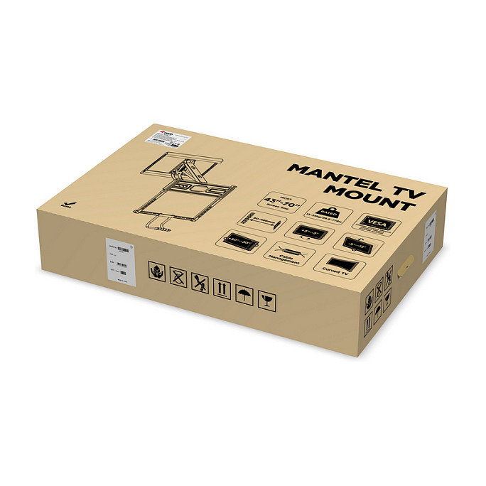Equip Soporte de pared para TV abatible 43''-70'' Negro
