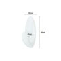 3M Ganchos Command para Baño, Mediano, Blanco, 35 x 86 x 29 mm, Máx. 1.3 kg, Ref. bath18, Pack 2 Unidades + 3 Tiras Adhesivas
