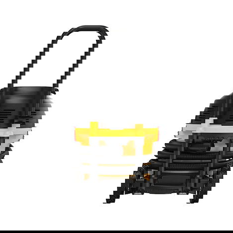 DeWALT DWV905H-QS Aspiradora Industrial Clase H, seca y húmeda, 38L, 1400W, 25 kPa, color amarillo