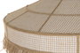 DKD Home Decor Lámpara de Techo de Fibra con Flecos Natural Marrón