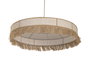 DKD Home Decor Lámpara de Techo de Fibra con Flecos Natural Marrón