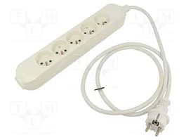 JONEX Prolongador de alimentación H05VV-F 3G1,5mm2 1,5m blanco
