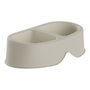 Plastiken Comedero Doble Bebedero 0,5L + 0,5L Plástico Color Ecru Beige
