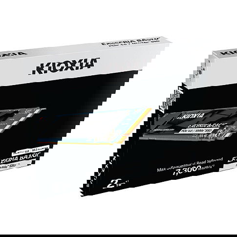 Kioxia LSF10Z002TG8 Exceria Basic - SSD NVMe M.2 2280 de 2 TB, PCI Express 4.0 x4, QLC, Hasta 1250000 IOPS Kioxia LSF10Z002TG8 Exceria Basic - SSD NVMe M.2 2280 de 2 TB, PCI Express 4.0 x4, QLC, Hasta 1250000 IOPS