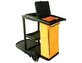 Q-connect Carro de limpieza de polipropileno con ruedas 58x24x96 cm