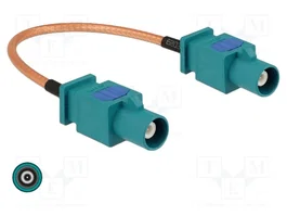 DeLOCK Cable de antena coaxial FAKRA Z a FAKRA Z RG-316 15 cm