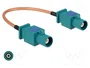 DeLOCK Cable de antena coaxial FAKRA Z a FAKRA Z RG-316 15 cm