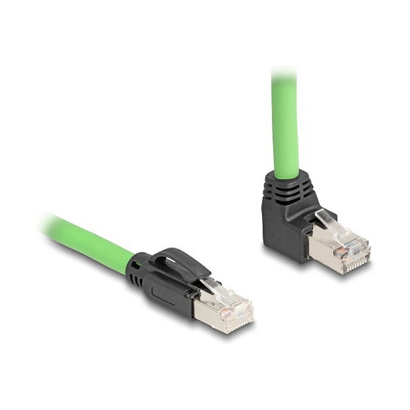 DeLOCK Cable de red Cat6a SF/UTP RJ45 de 5 m Verde con conector angular DeLOCK Cable de red Cat6a SF/UTP RJ45 de 5 m Verde con conector angular
