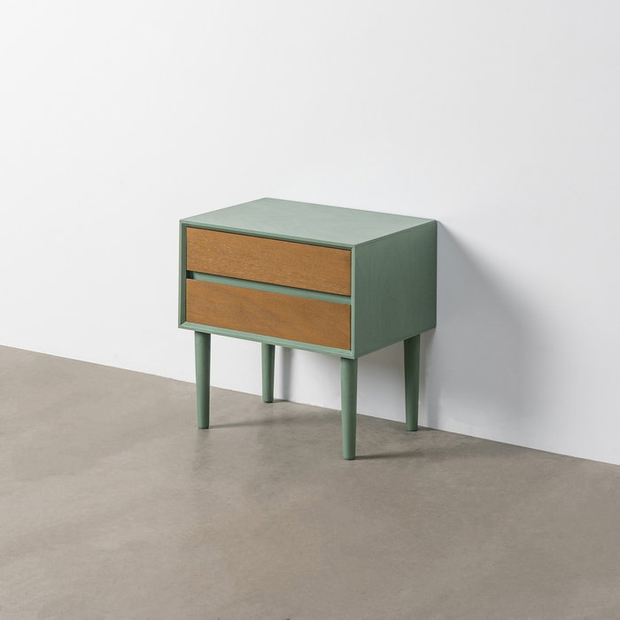 Mesita Verde Dm Dormitorio 50 X 35 X 50 cm