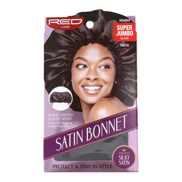 Red Kiss Gorro de Peluca Satin Super Jumbo Negro