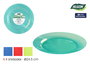 Algon Set 4 Platos de Polipropileno para Colores, 22.5 cm (24 Unidades)