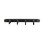 LogiLink Panel de gestión de cables 19 pulg. 1HE con 4 abrazaderas de acero Negro