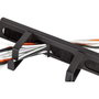 LogiLink Panel de gestión de cables 19 pulgadas 1HE con 4 abrazaderas de acero Black