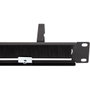 LogiLink Panel de gestión de cables 19 pulgadas 1HE con 4 abrazaderas de acero Black