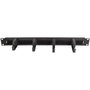 LogiLink Panel de gestión de cables 19 pulgadas 1HE con 4 abrazaderas de acero Black