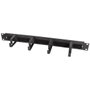 LogiLink Panel de gestión de cables 19 pulgadas 1HE con 4 abrazaderas de acero Black