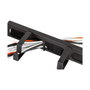 LogiLink Panel de gestión de cables 19 pulg. 1HE con 4 abrazaderas de acero Negro