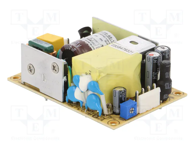 MEAN WELL RPS-45-15 Alimentador de Impulso Abierto 45W 15VDC