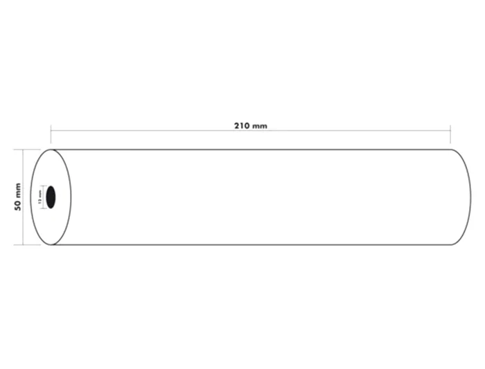Exacompta Rollo de Papel de Fax Térmico, 210 mm x 30 m, 55 g